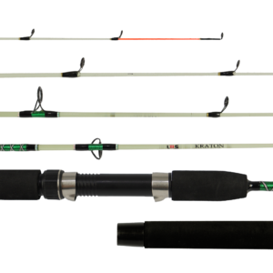 A Kraton possui sua estrutura do blank maciço em Fiberglass oferece durabilidade excepcional contra tração, flexão e impacto, assegurando uma experiência de pesca robusta e confiável.